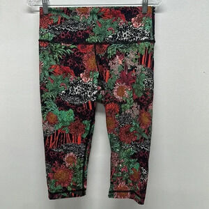 Lululemon Wunder Under Hi Rise 1/2 Tight Leggings Pants 17" Zen Garden Size 10